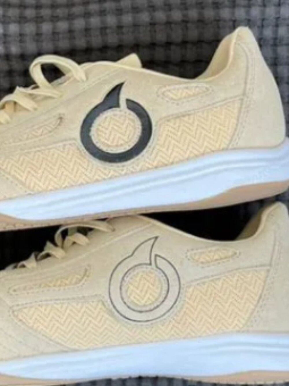 Ortuseight Futsal Shoes Beige Gum Sole